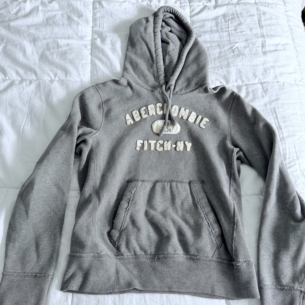 Vintage 2000s Logo Thermal Hoodie L